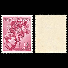 7107 Seychelles SG139ca 18C Carmine Lake 1941. Sc#134 Mi 130 Mint MVLH. C£45