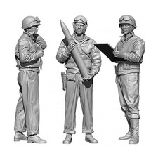 1/35 US Tank Crew Resin Figures Set – WWII Korean War Era – Unpainted Kit
