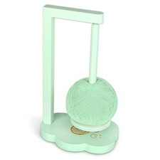 Yarn Holder for Crocheting and Knitting, Wooden Yarn Spinner for Yarn Green