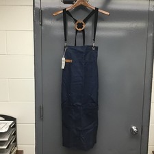NEW Asaya Chef Apron Canvas Navy Blue BBQ Home Work Restaurant Heavy Duty