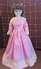 Antique 26" Handwerck Bisque & Kid German Doll HcH 5H Sleep Eyes w/Provenance