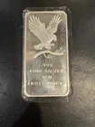 10 oz. Silver Silvertowne Eagle Design Bullion Bar of .999 Fine Silver