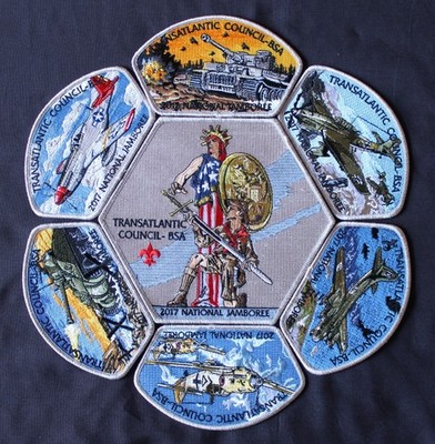 BSA TAC & Black Eagle Lodge 2017 JAMBOREE 7 PATCH SET