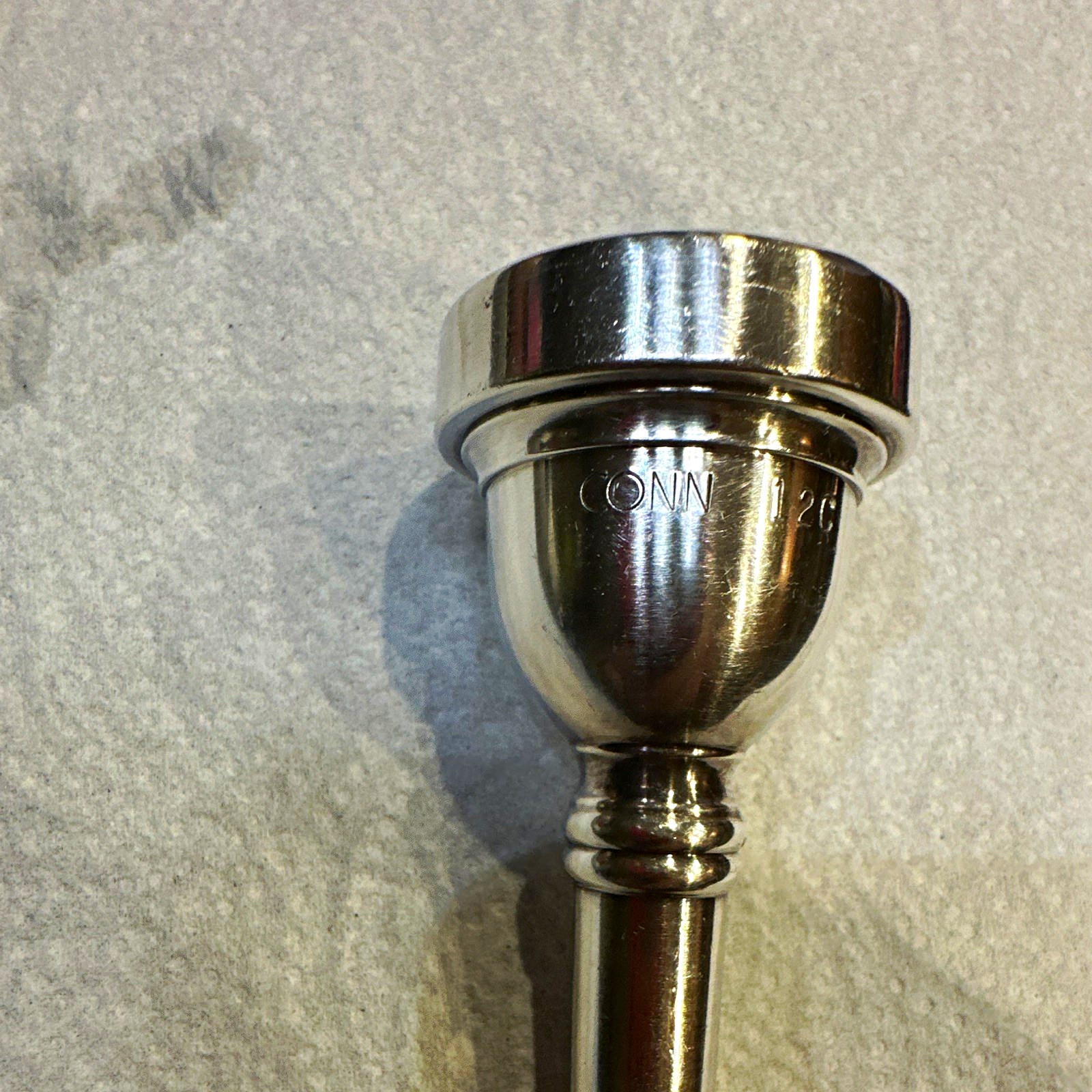 Conn 12C Trumpet Mouthpiece Silver Plated Small Shank Heavyweight Deep Cup