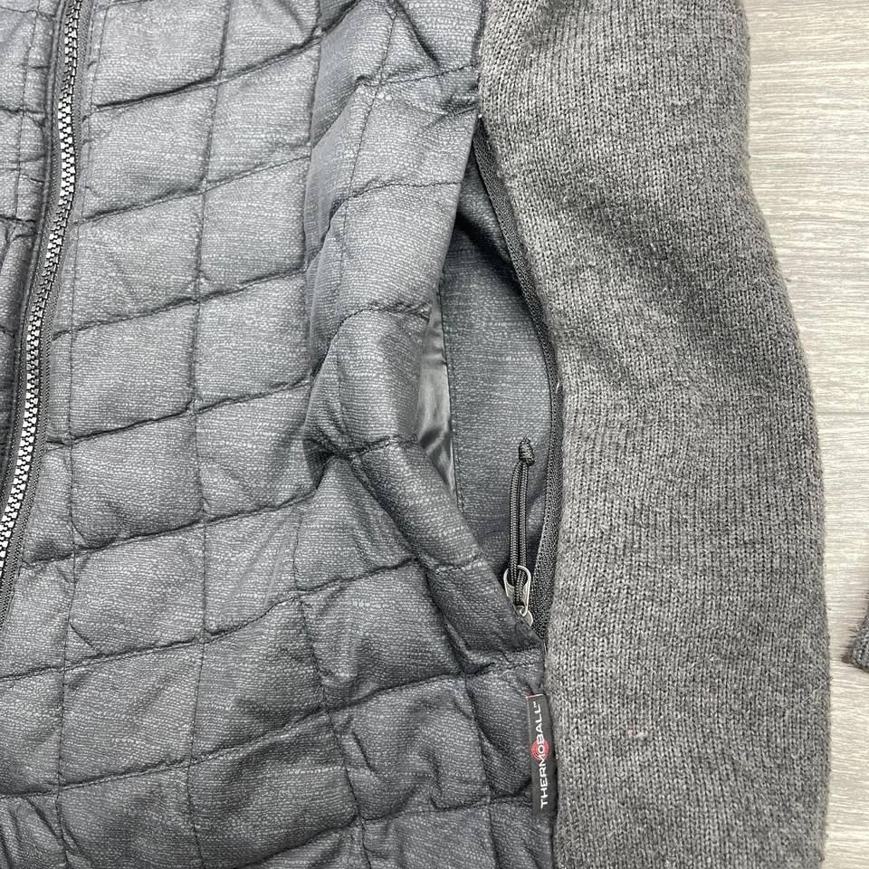 Chaqueta para mujer The North Face grande con capucha PrimaLoft acolchada híbrida gris NF0A2U8L Foto 4 de 4