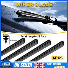 4Pcs 28Inch Car Bus Rubber Universal Frameless Windshield Wiper Blade Refill New