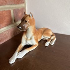 USSR Lomonosov Pottery Porcelain Rare Tan Great Dane
