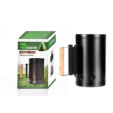 C-Charcoal Chimney Starter Heat Resistant Stainless Steel Rapid Fire