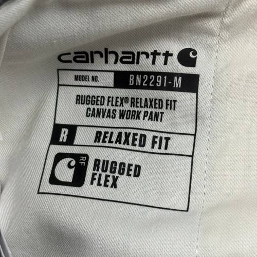 Carhartt Mens 42x30 Relaxed Fit Rugged Flex Canvas Work Pants Gray Trade Jobs - Picture 7 of 11