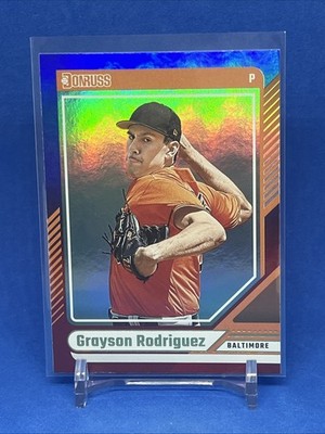 2024 Panini Donruss - Grayson Rodriguez #62 Red & Blue Baltimore Orioles