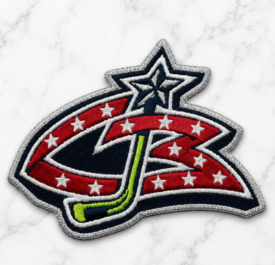 COLUMBUS BLUE JACKETS IRON ON PATCH 3'' X 2''FREE SHIPPING