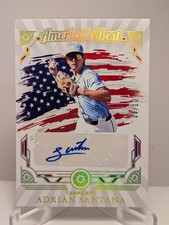 2025 Panini Boys of Summer Adrian Santana #ABS-ASA Holo Gold /10 Auto