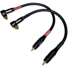 CESS-167-6i RCA Right Angle to Straight Type Male to Male Preamp Jumpers Patc...