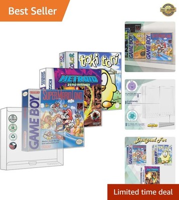 10-Pack Game Boy Clear Protectors - Durable, Acid-Free & Transparent Sleeves