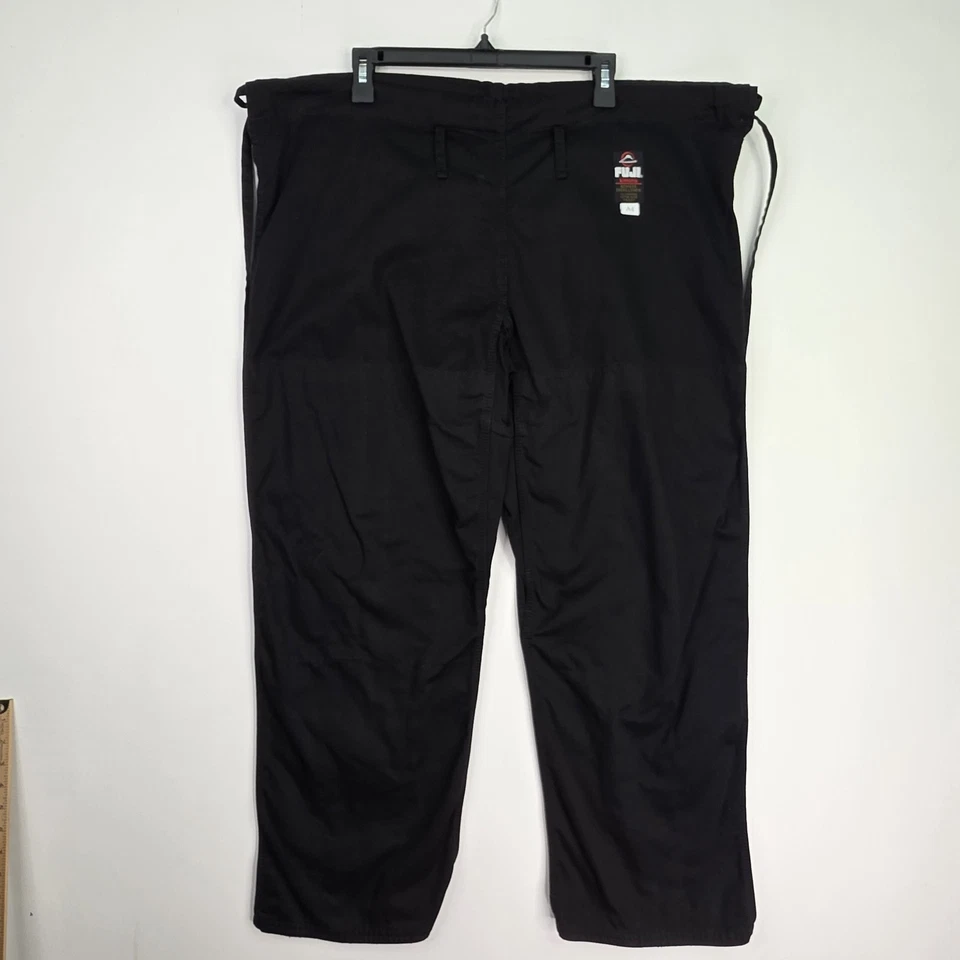 Pantalones de Artes Marciales Fuji Kimonos A4 30" Entrepierna Mezcla de Algodón Negro Entrenamiento Leer Foto 2 de 4