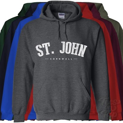 ST. JOHN CORNWALL HOODIE Millbrook Freathy England college varsity style