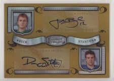 2007 Bowman Sterling Dual Gold Refractors 55/150 Drew Stanton John Beck Auto i6j