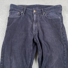 Polo Ralph Lauren Pants Mens 34x30 Blue Corduroy 5 Pocket Trousers Preppy Casual