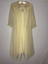 Vintage 60s Shadowline Peignoir Set, 32/Small