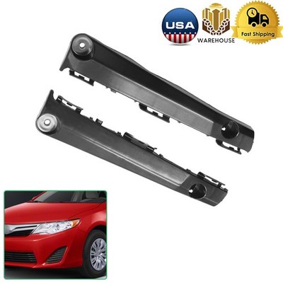 For Toyota Camry 2012-2014 2PC ABS Side Front Bumper Brackets Retainer Support