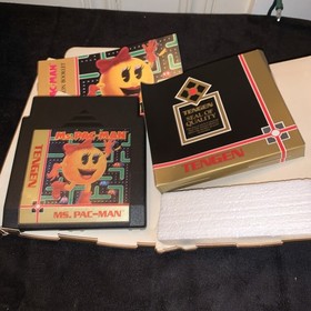 Nintendo MS. PAC-MAN Original TENGEN NES Release Box Game And Manual