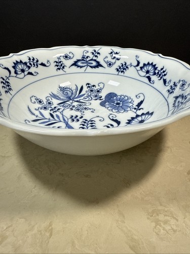 Vintage Blue Danube 9" Schüssel blaue Zwiebel Serviergeschirr Geschirr Japan - Bild 3 von 5