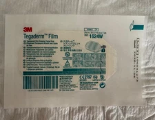 3M Tegaderm Film 1624W 2¾"x2⅜" (6x7cm) 20 Counts / New Open Box /Sterile/wrapped