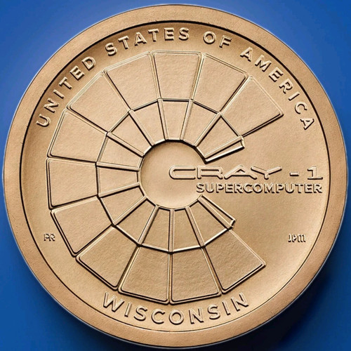 2026-P $1 Wisconsin American Innovation Dollar Uncirculated in 2×2 Coin Flip BU!