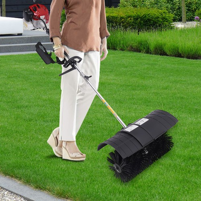 #ad 52cc Gas Power Sweeper Broom Handheld Driveway Turf Artificial Grass Snow Clean $229.50