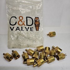 Zawór C&D CD2250 1/4" mosiężna nasadka flare z neoprenowym o-ringiem pakiet 15 szt.