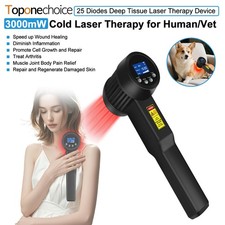 3000mW High Power Laser Therapy Device 650nm 808nm 25 Diodes LLLT for Human Pet