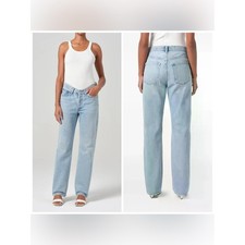 Agolde V Waist Kelly Jeans Straight Leg In Replica Blue Size 27