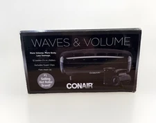 Conair Waves & Volume 12 Jumbo Hot Rollers 1 1/2" Ceramic Hair Curlers Heated