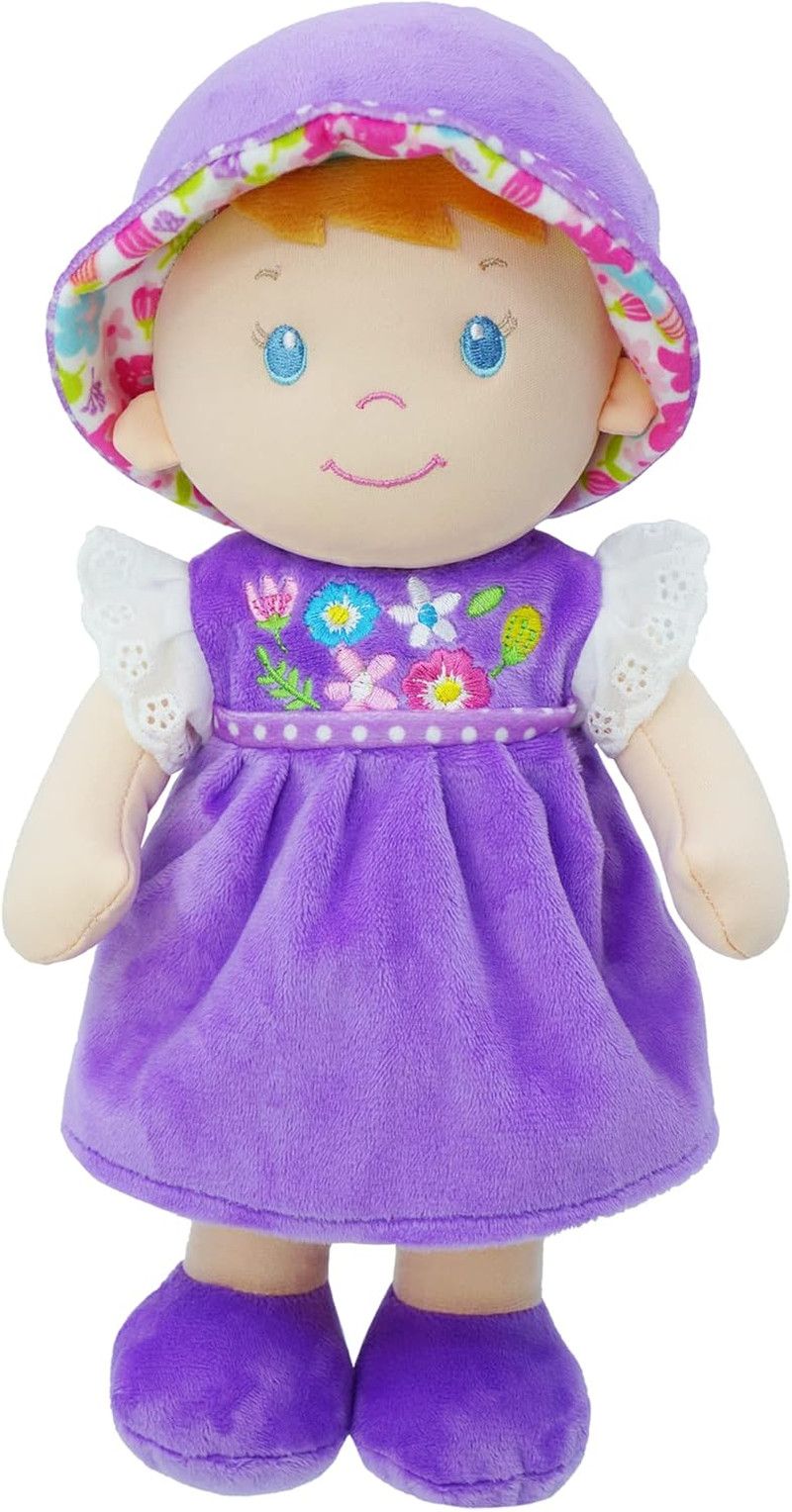 12" Soft Dolly Laura - Stuffed Soft Baby Doll Gift for 1 2 3 Year Old Girls - Pu