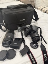 Canon EOS Rebel T6 Bundle 18-55mm  75-300mm Lenses with Bag