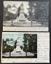 2 Early 1900’s  Postcards Of Heineken MonumentBronx Park, New York