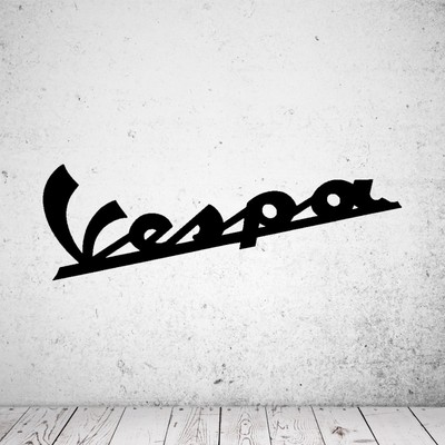 Wandtattoo Vespa Schriftzug - Aufkleber für die Wand