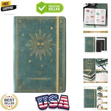 Ruled Notebook/Journal   Thick Paper Faux Leather Classic Writing Notebook w...