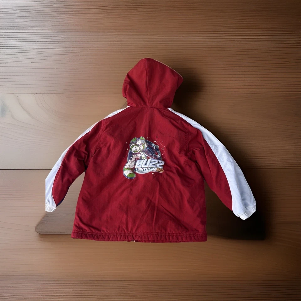Abrigo Buzz Lightyear Talla Pequeña Forrado de Vellón Niño Rojo Azul Blanco Bordado Foto 2 de 4