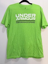 Under Armour Neon Green Performance Tee Loose...