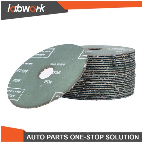 Labwork Zirconia Resin Fiber Grinding & Sanding Discs 25 Pcs 36 Grit 4-1/2"x7/8" - Picture 3 of 15