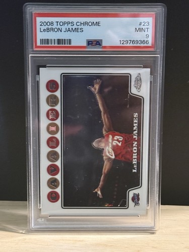 2008-09 Topps Chrome LeBron James #23 PSA 9 Cleveland Cavaliers MINT HOF