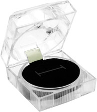Clear Jewelry Ring Packaging Display Boxes - Pack of 24