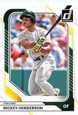 Rickey Henderson 2026 Donruss 50 Oakland Athletics Baseball Card