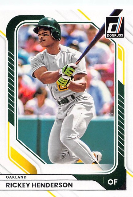 Rickey Henderson 2026 Donruss 50 Oakland Athletics Baseball Card