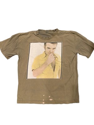 90s Morrissey Oye Esteban Tour Thrashed Worn Brown/Green T-Shirt XL