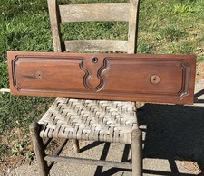 Carved 32" Antique DRAWER FRONT pediment wooden crown board topper door header*A