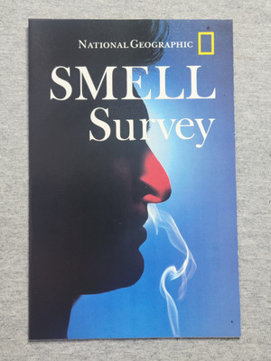 National Geographic Supplement Map Insert September 1986 Smell Survey