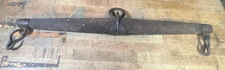 Antique 36” Single Tree Yoke Horse Ox Wooden Harness W/Iron Hooks primitive