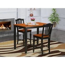 Dining Counter Height Set-Pub Table And Kitchen Dining Chairs